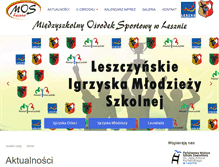 Tablet Screenshot of mos-leszno.pl